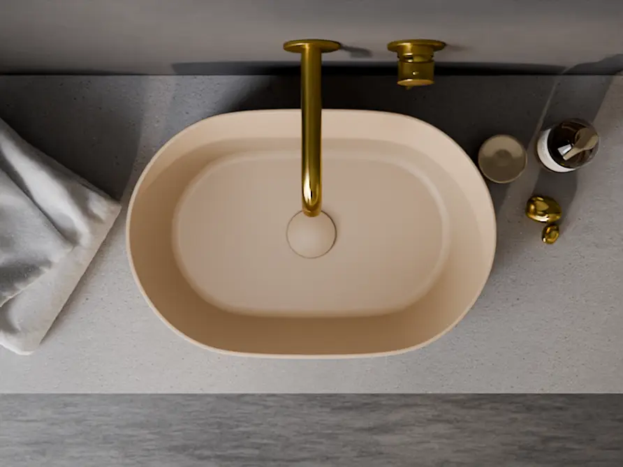 [UNCM-46-LOM] Countertop Basins Mocca