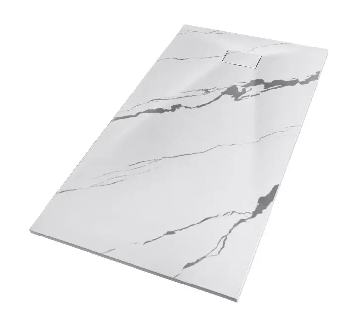 Shower Trays Marble White 120 x 90